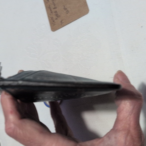 Coach Metallic Teal And Silver Leather Wallet/Card Holder With Keyring - Picture 9 of 10